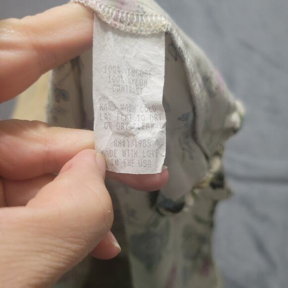 FOR LOVE & LEMONS Womens Medium Beige Lulu Floral Sheer Mesh Flared Mini Skater - Picture 8 of 13